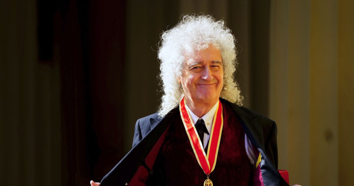 We will, we will knight you: Queen rocker Brian May formally knighted by King Charles