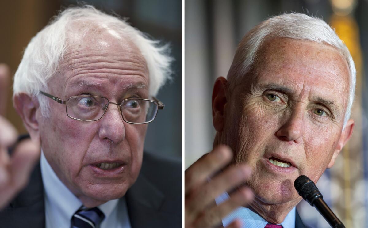 ARCHIVO - La combinación de fotos muestra al senador independiente Bernie Sanders, izquierda,
