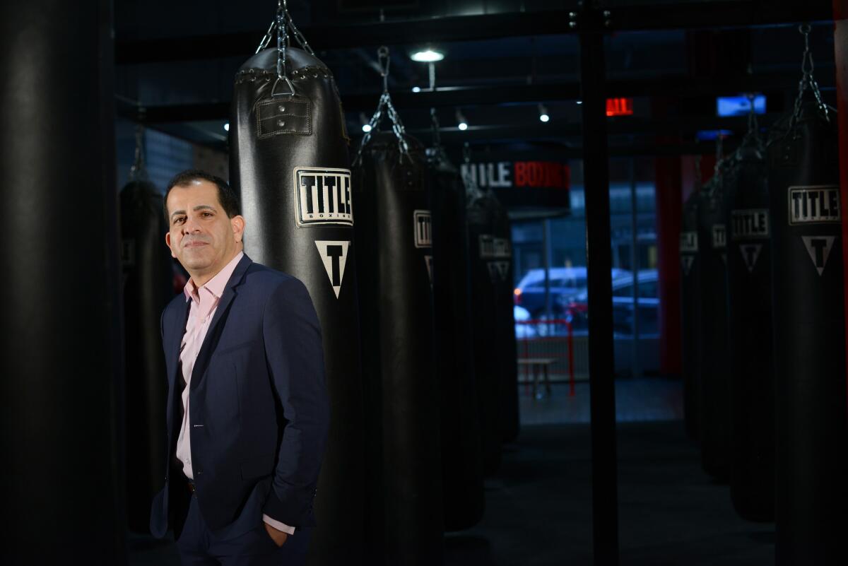 Stephen Espinoza, executive vice president and general manager for sports at Showtime Networks, at Title Boxing Club in New York this month.