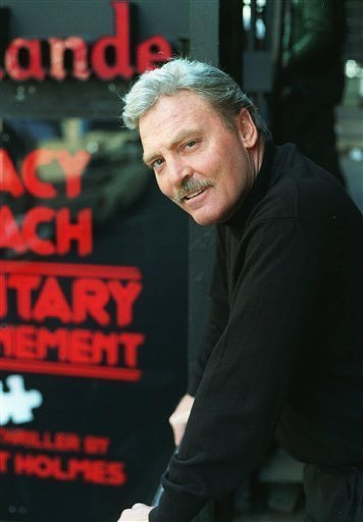 FILE--Actor Stacy Keach, shown in this Oct. 22, 1992 file picture. Keach has been hospitalized Tuesday March 17, 2009 and was replaced by his understudy in his role as the former president in a Los Angeles stage production of "Frost/Nixon." Dick Guttman, a spokesman for the 67-year-old actor, says Keach was in stable condition. He didn't say why Keach was hospitalized or provide further details. (AP Photo/Wyatt Counts, File)