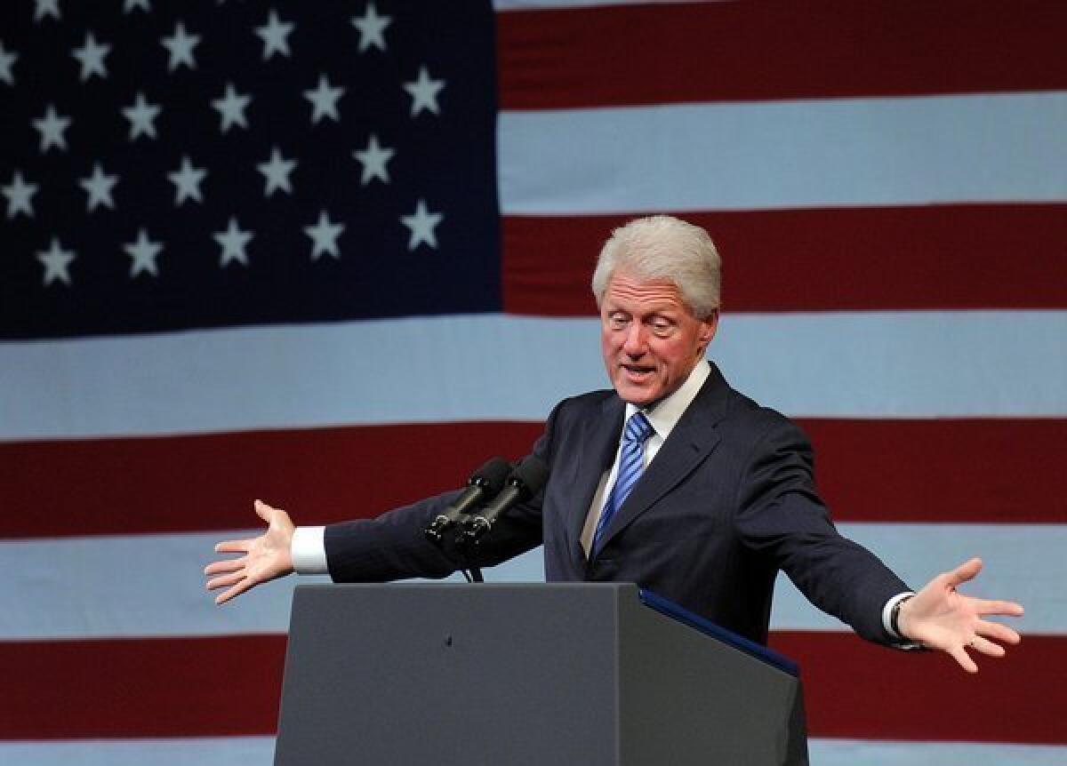 Former President Clinton's view that the Bush-era tax cuts should be renewed temporarily breaks with President Obama's view. But the two presidents agree that the tax breaks for upper income earners should not become permanent.