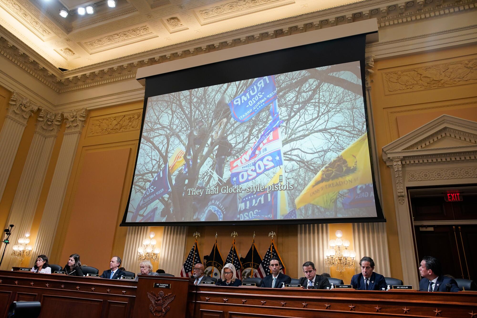 Members of the House Select Committee to Investigate the January 6th Attack on the US Capitol heard recordings 