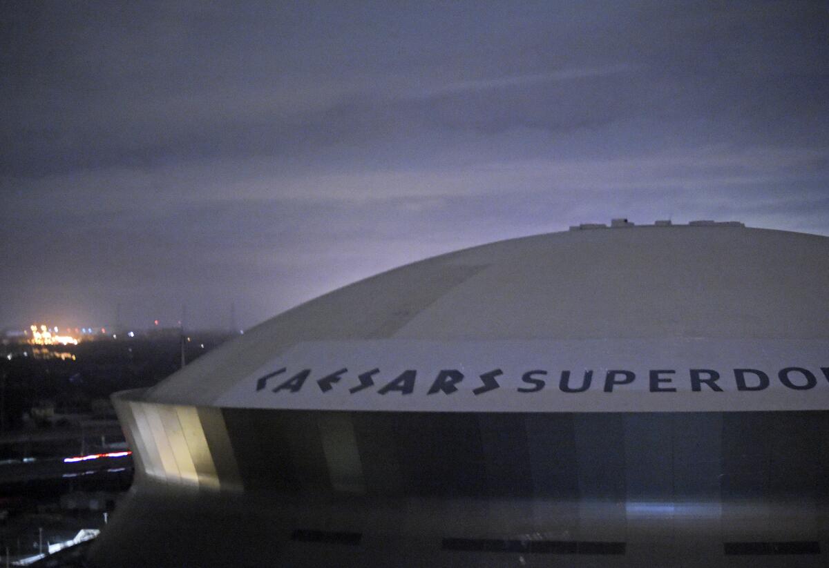 The Caesars Superdome, home of the New Orleans Saints, on Monday