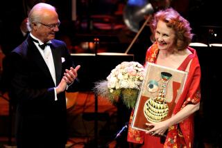 Polar Music Prize laureate composer Kaija Saariaho receives the Polar Music Prize 2013 