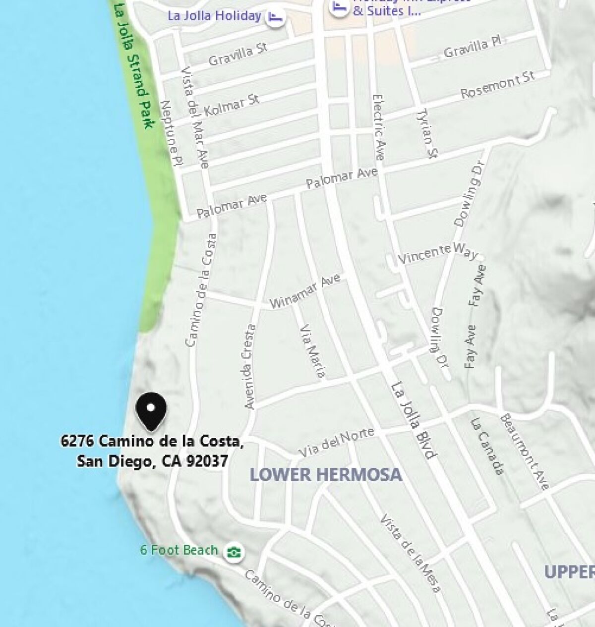 Ville Sur Mer is at 6276 Camino de la Costa in La Jolla.