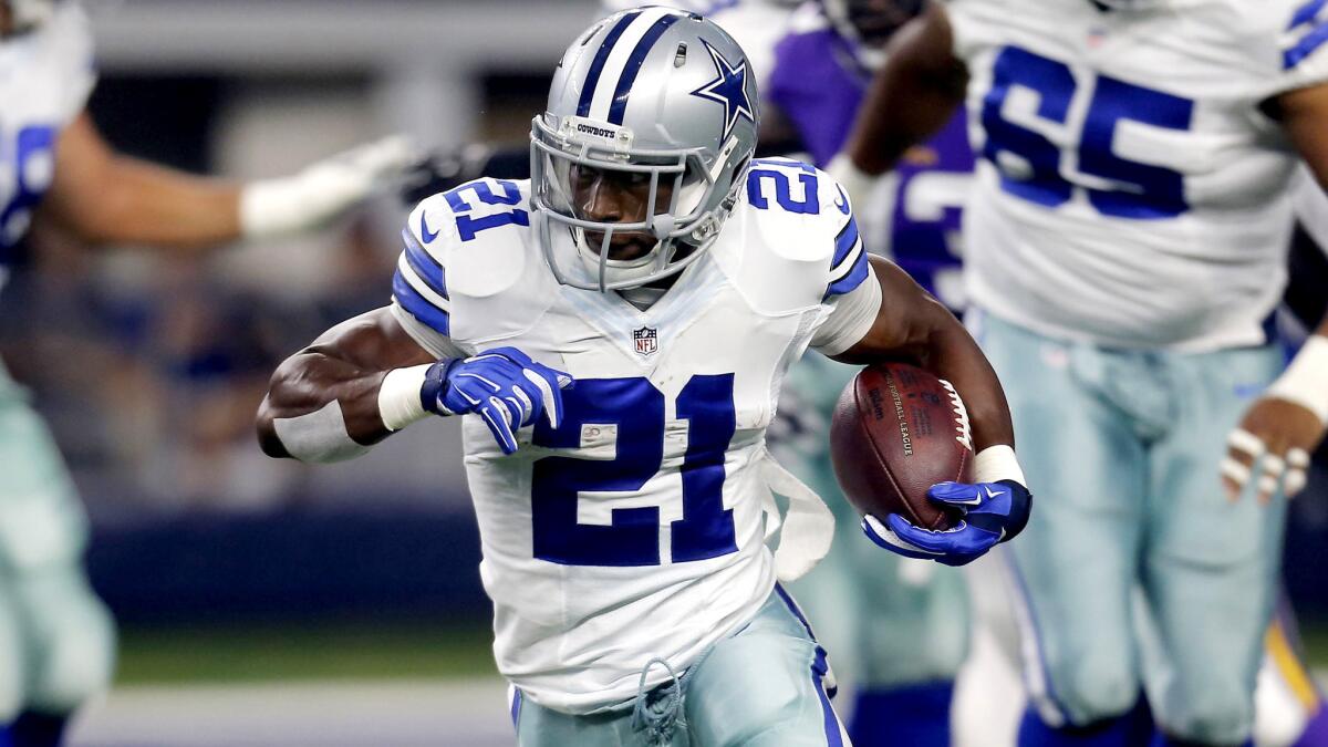 Cowboys running back Joseph Randle had rushed for 313 yards and four touchdowns in six games this season.