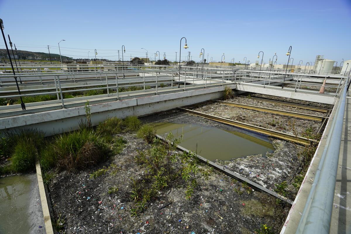 The U.S. International Boundary and Water Commission treatment plant sits on the U.S.-Mexico border.