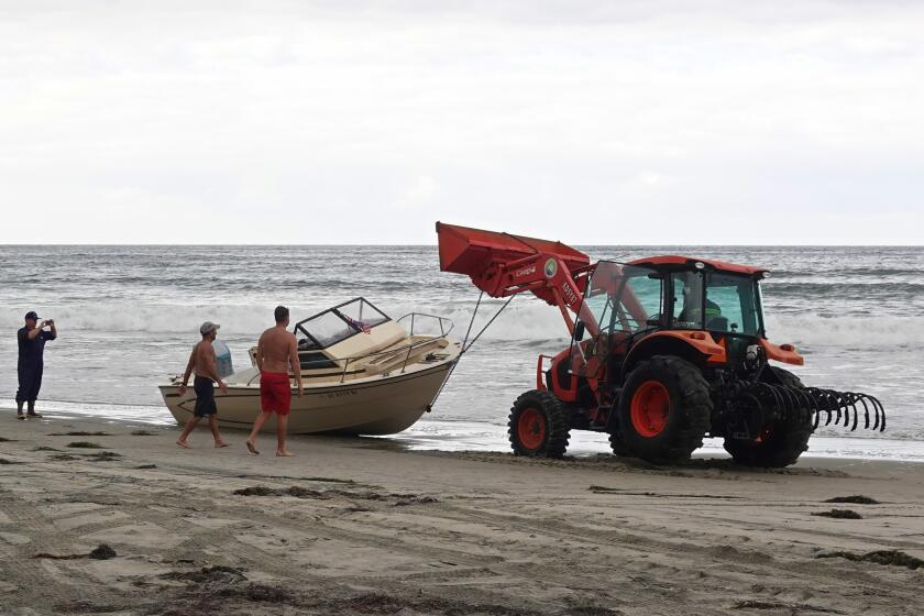 Local lifeguards responded to an abandoned vessel that they say had been used for migrant smuggling early Wednesday morning.