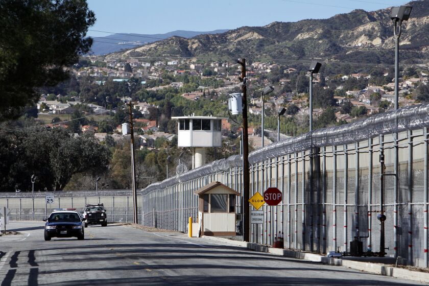 The entrance to the Pitchess Detention Center, a Los Angeles County jail complex in Castaic that includes the North County Correctional Facility.