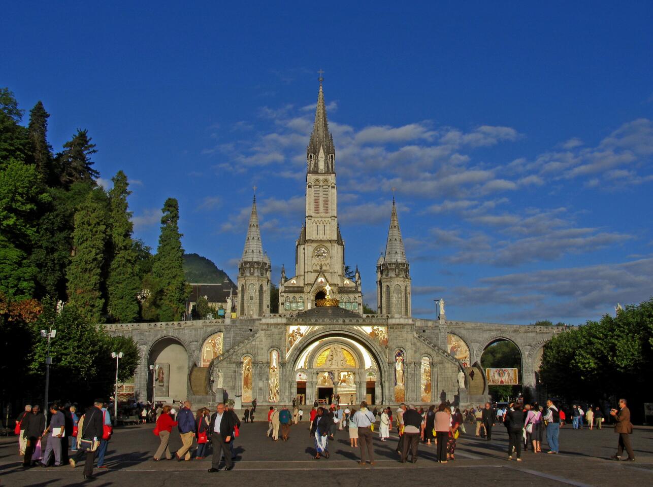 Six million people visit Lourdes every year, including 100,000 volunteers and 80,000 ill and disabled pilgrims seeking cures for their afflictions or the strength to endure them. Others come just to witness the sociological phenomenon that daily unfolds. -- Susan Spano