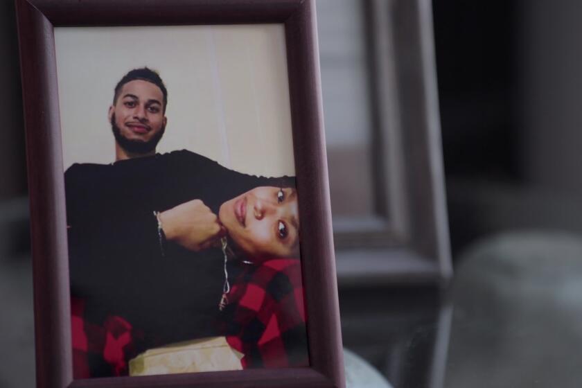 A photograph of a man and the woman from the documentary "Aftershock."