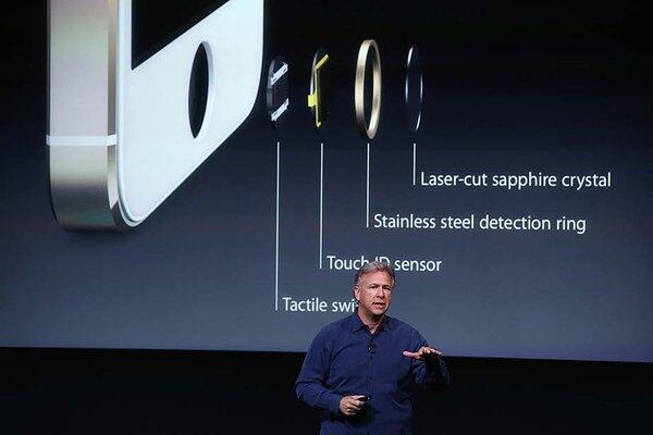 Phil Schiller, Apple senior vice president of worldwide marketing, speaks about the security features of the new iPhone 5S. The 5S features a fingerprint sensor, has an upgraded camera and contains an A7 chip.