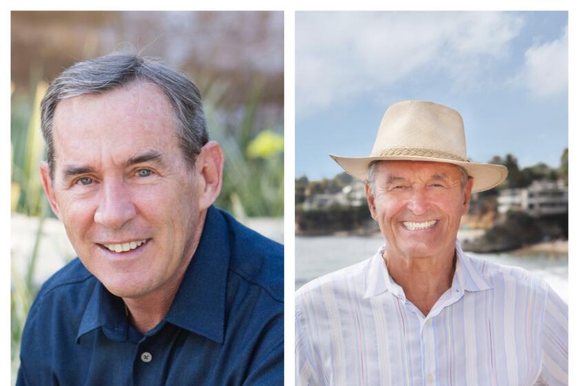 Mayor Bob Whalen, left, and George Weiss are the leaders for the two open seats on the Laguna Beach City Council.