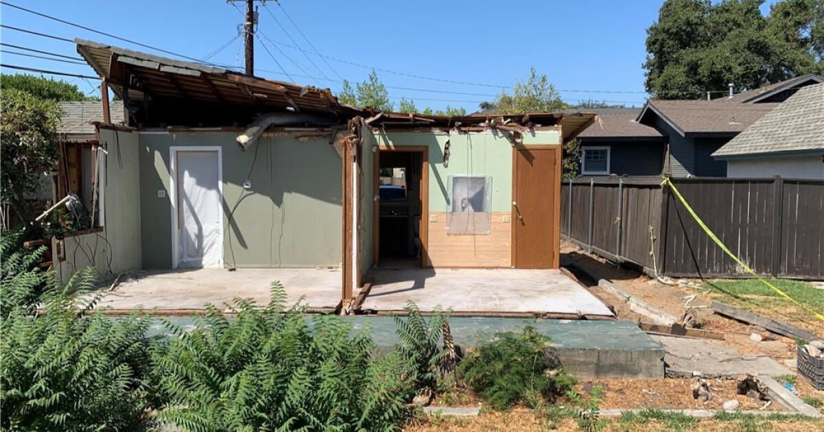 Half a house, half a million: A tree-crushed home hits the market in Monrovia Half a house, half a million: A tree-crushed home hits the market in Monrovia