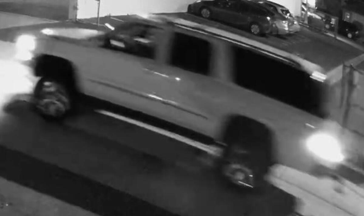 SDPD says this early 2000s-model Chevrolet Suburban or GMC Yukon ran over and killed a man Friday night in Ocean Beach.