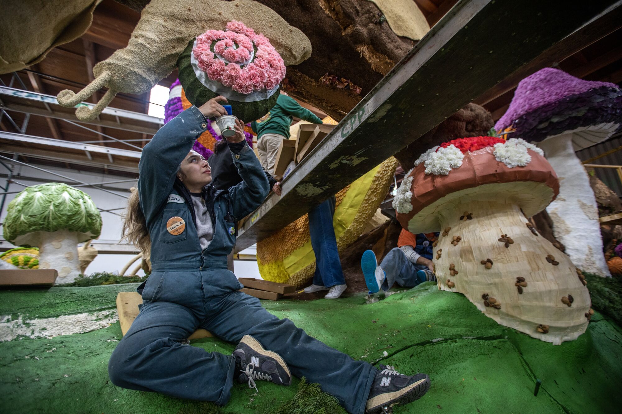Laura Avila works on Cal Poly campuses