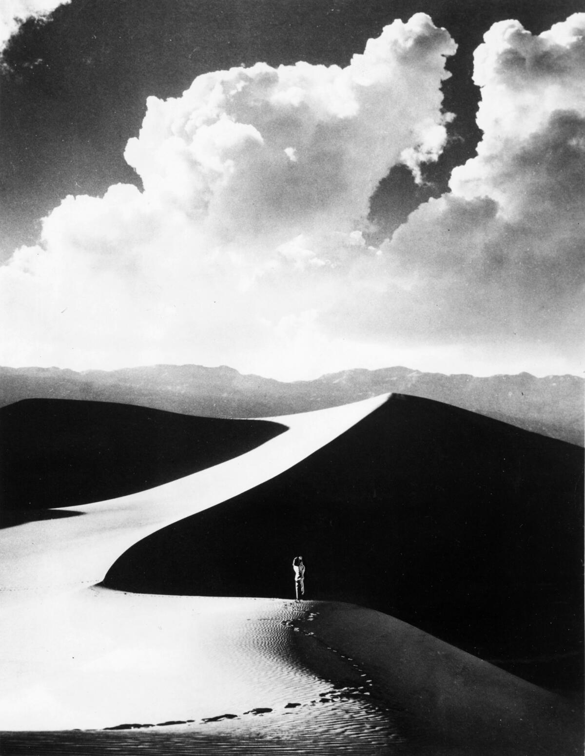 Sand dunes. Photo dated Sept. 28, 1975 (Los Angeles Times Library)