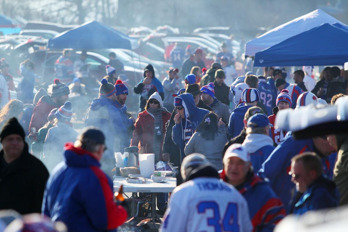 Testing replaces tailgating as Bills set to welcome fans - The San Diego  Union-Tribune