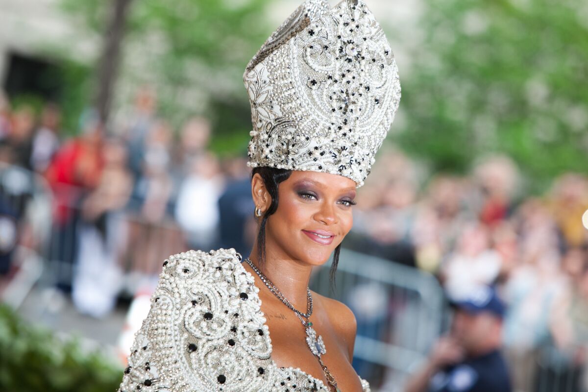 Rihanna at the Met Gala in 2018