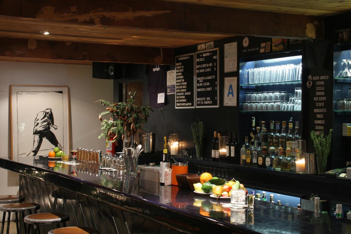The bar area at Mandrake