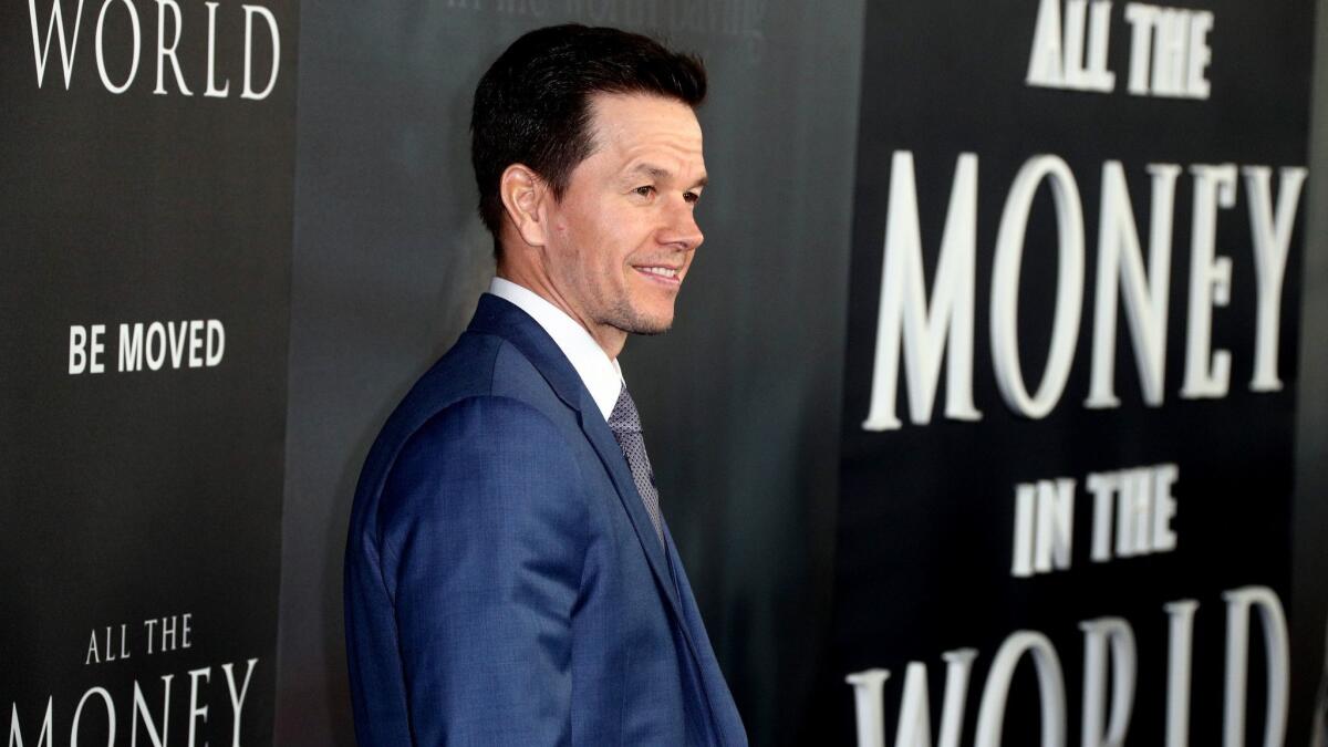 Mark Wahlberg attends the premiere of "All The Money In The World" in Beverly Hills on Dec. 18 .