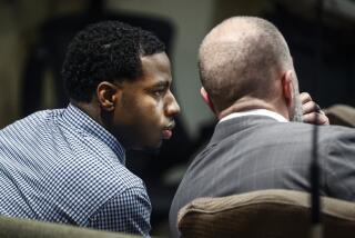 Defendant Justin Johnson, left, appears in court as the murder trial of rapper Young Dolph begins in Memphis, Tenn., Monday, Sept. 23, 2024. (Mark Weber/Daily Memphian via AP, Pool)