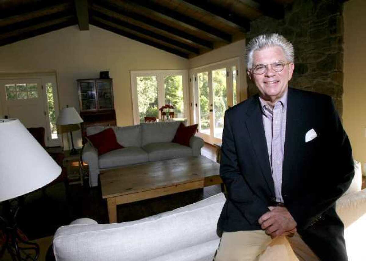 La Canada Flintridge Public Safety Commission chair Andy Beattie, at his home. Beattie is also a volunteer advance man for the White House.