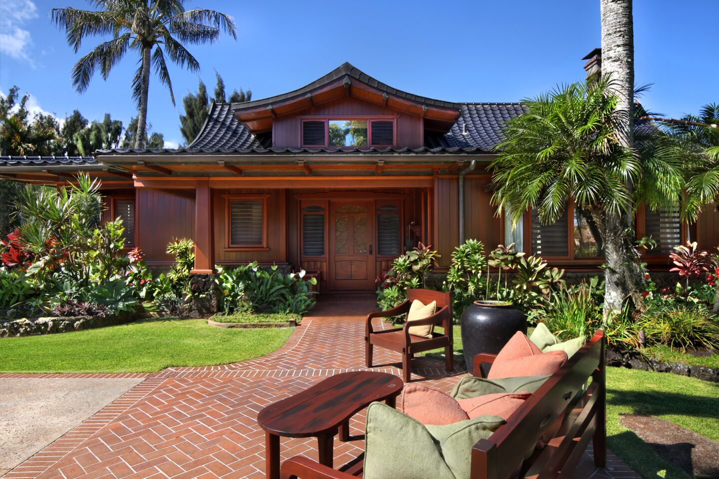 The front of the main house.