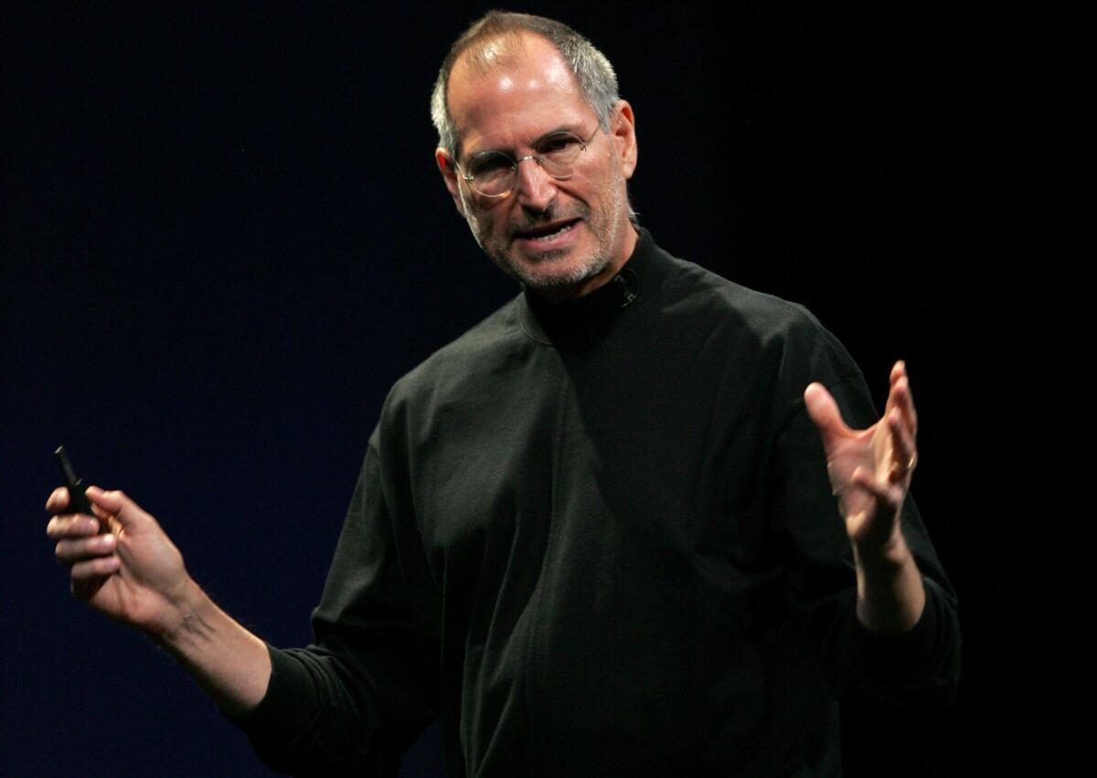 Steve Jobs speaks at the 2007 Apple Worldwide Web Developers Conference in San Francisco. The co-founder of Apple died in 2011.