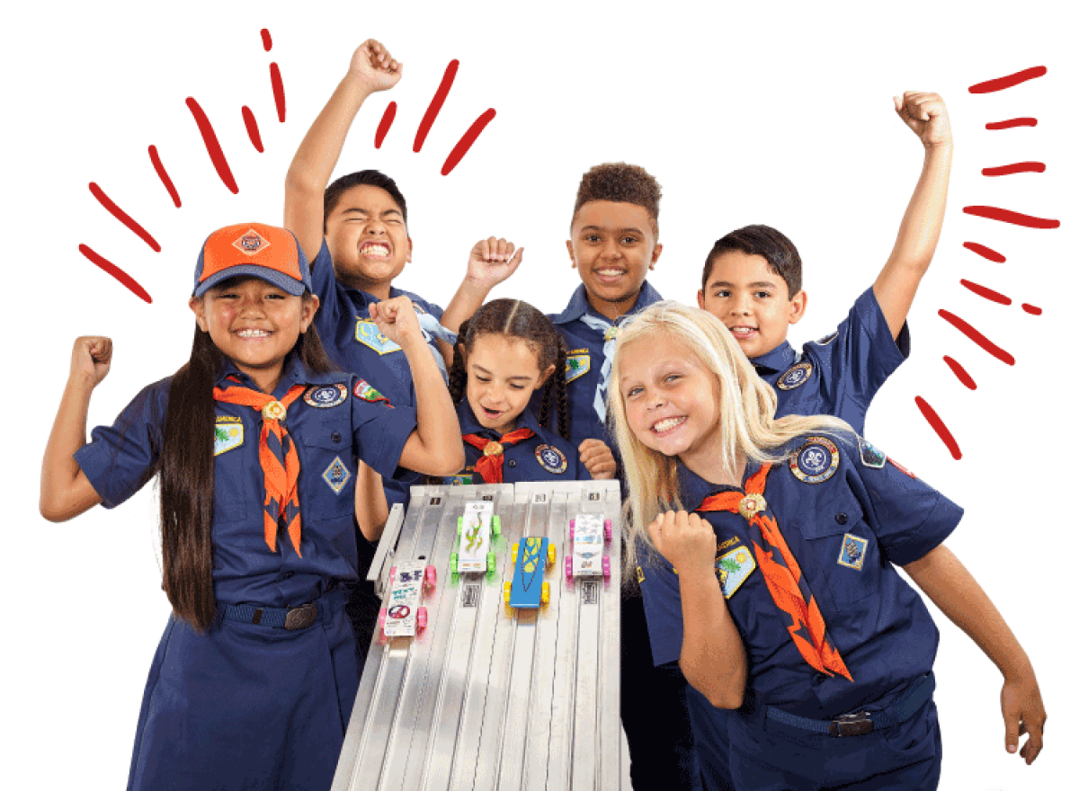 The annual Boy Scouts of America Pinewood Derby