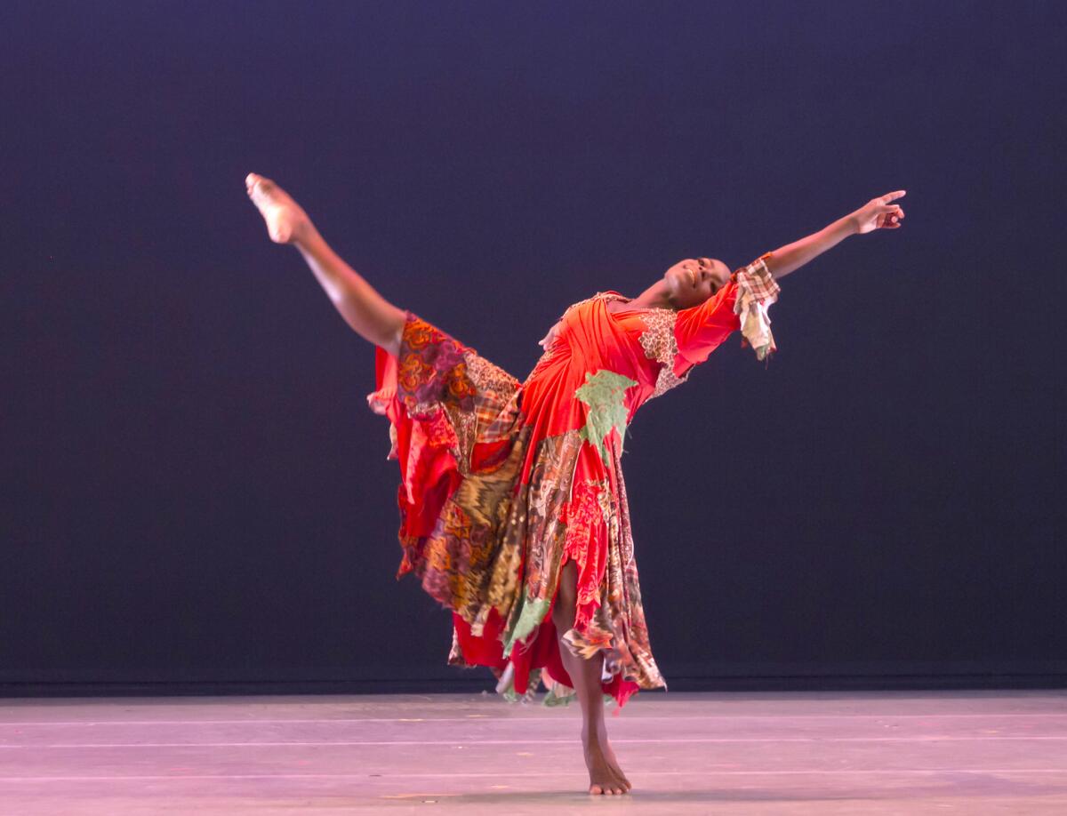 Hope Boykin of the Alvin Ailey American Dance Theater in "Odetta," choreographed by Matthew Rushing.