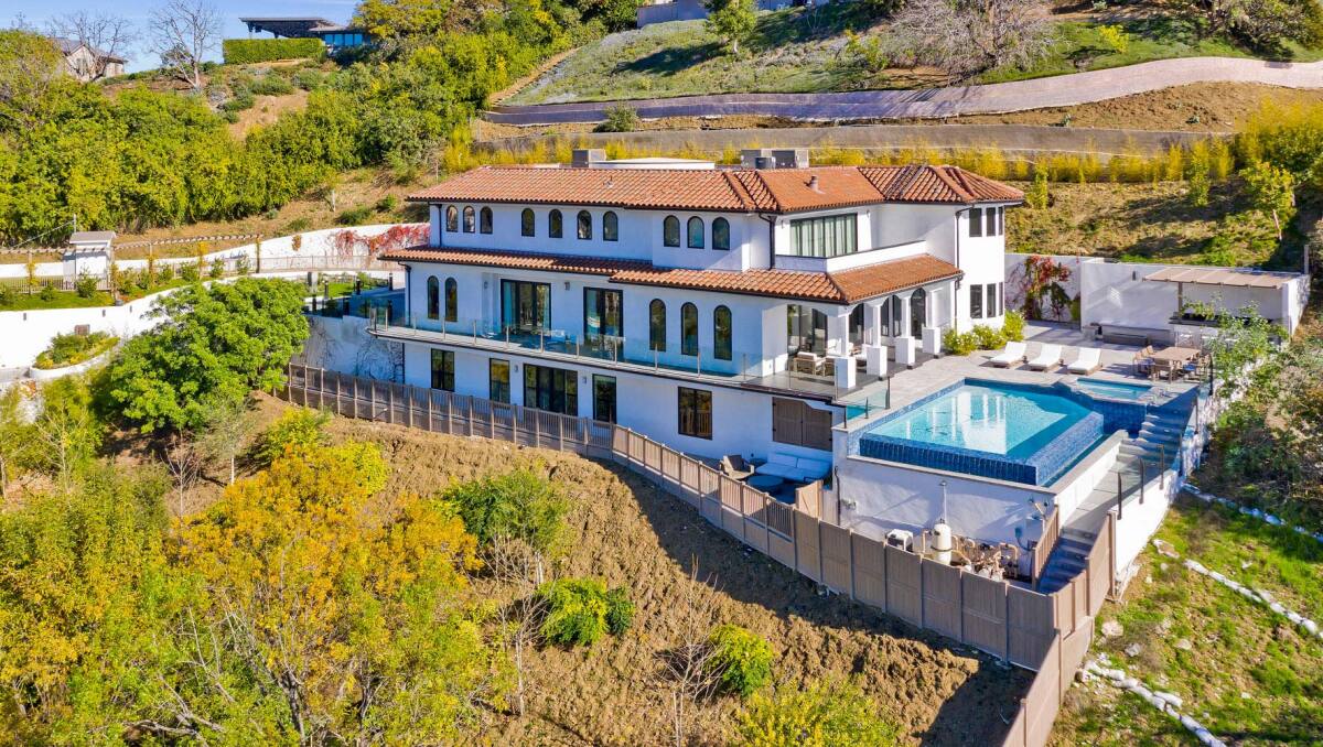 Exterior of a sprawling villa in Sherman Oaks