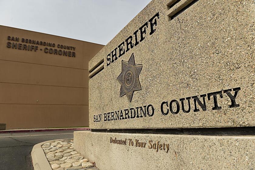 San Bernardino County Sheriff Department.