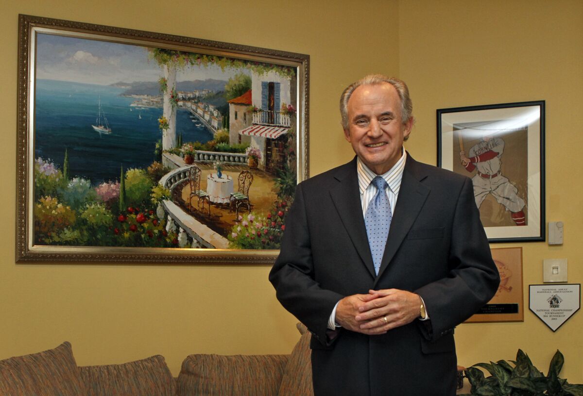 KCET CEO Al Jerome at his office in Los Angeles in 2010.