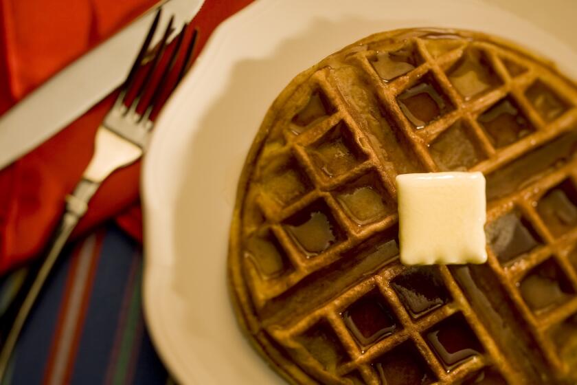 Light and airy. Recipe: Sour cream waffle
