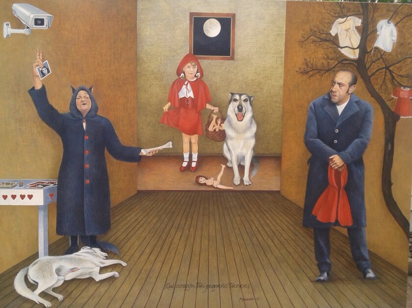 "Little Red Riding Hood and the Big Bad World" by Marianela de la Hoz