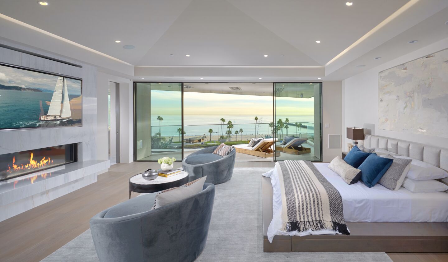 The primary bedroom.