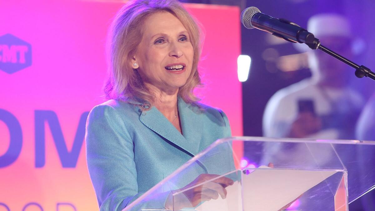 Shari Redstone attends the Viacom Hollywood office grand opening in January 2017.