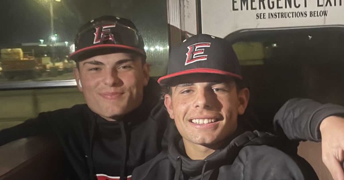 Etiwanda's Ebel brothers combine for eight hits in nine at-bats in 11-3 baseball victory