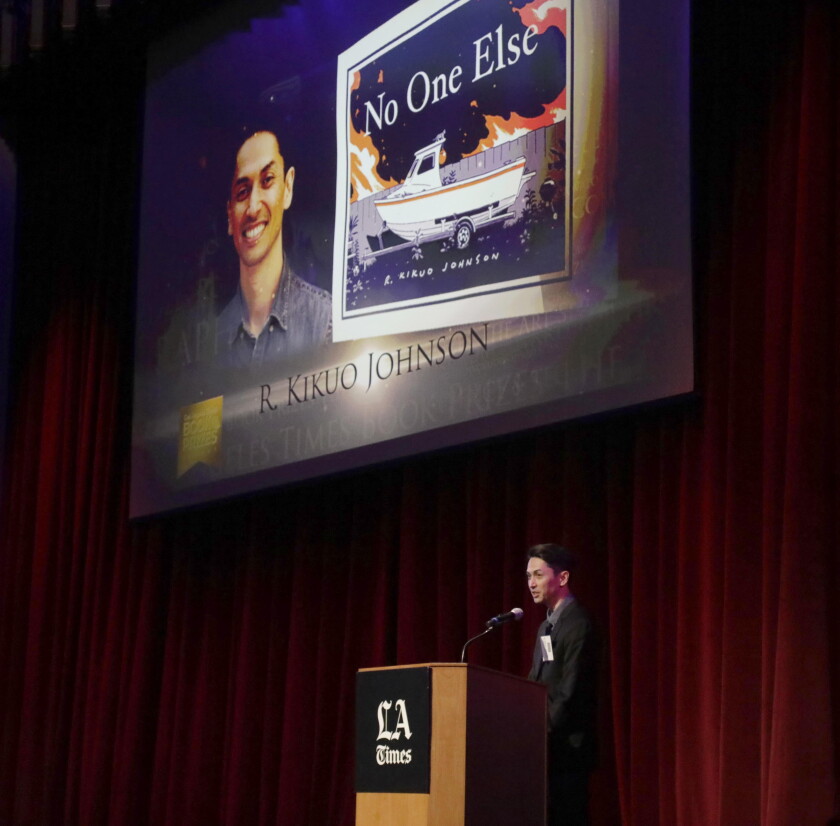 R. Kikuo Johnson, winner of the Graphic Novel/Comics award.