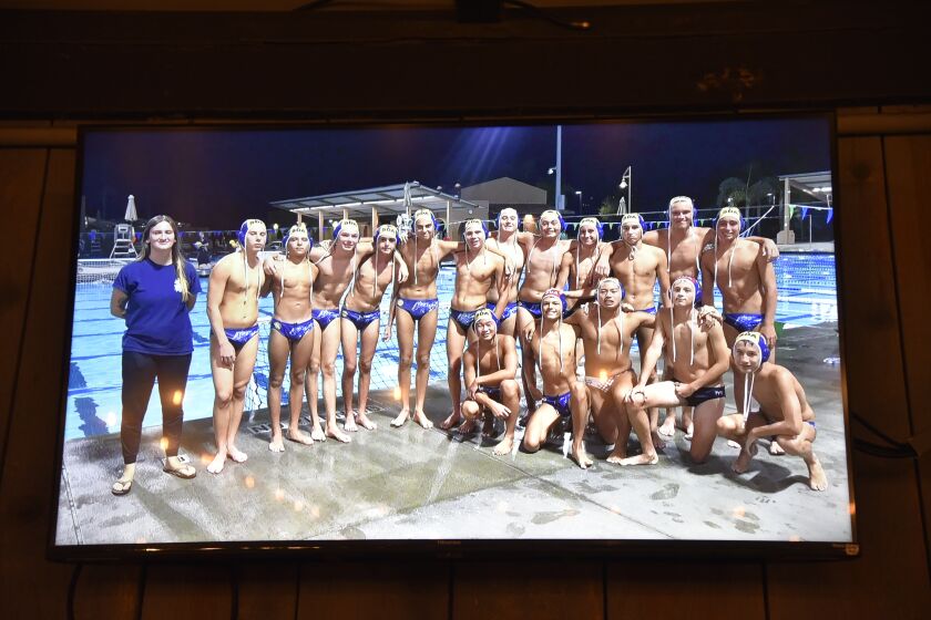 Photo of the SDA water polo team