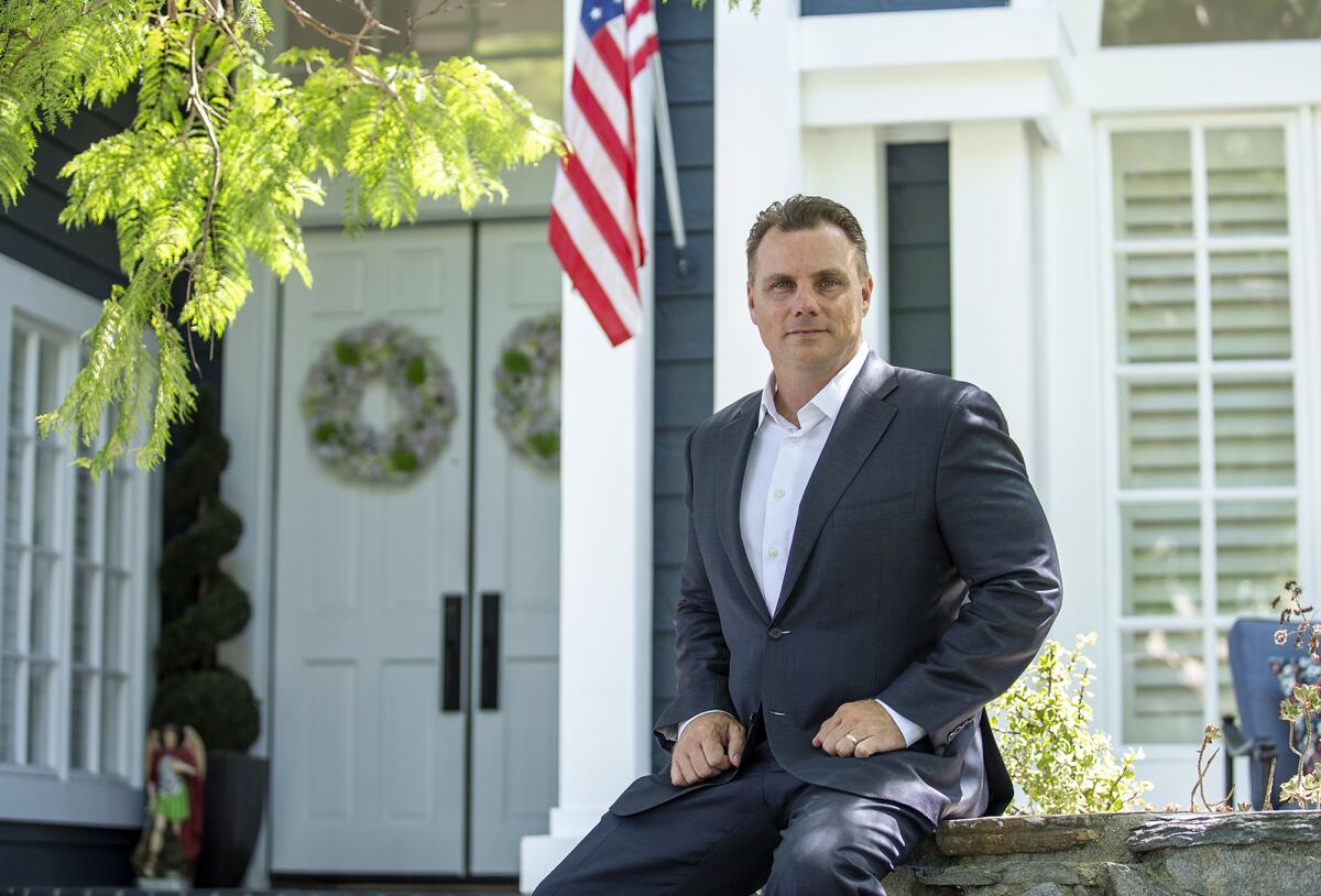 Huntington Beach City Atty. Michael Gates at his home in August.