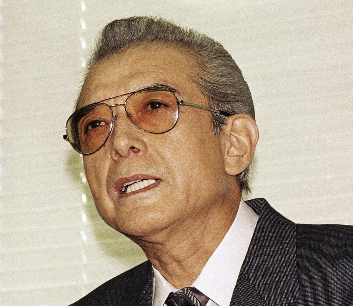 Hiroshi Yamauchi, president of Japan's Nintendo Co., in 1992.