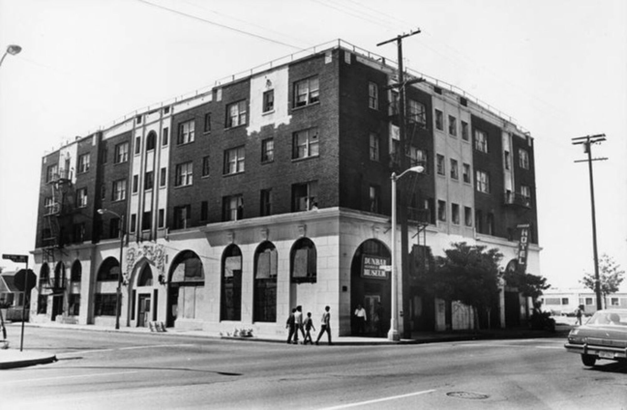The Dunbar Hotel in 1987 