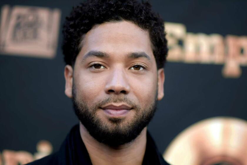 FILE - In this May 20, 2016 file photo, actor and singer Jussie Smollett attends the "Empire" FYC Event in Los Angeles. Chicago police said Sunday, Feb. 17, 2019, they're still seeking a follow-up interview with Smollett after receiving new information that "shifted" their investigation of a reported attack on the "Empire" actor. (Richard Shotwell/Invision/AP, File)