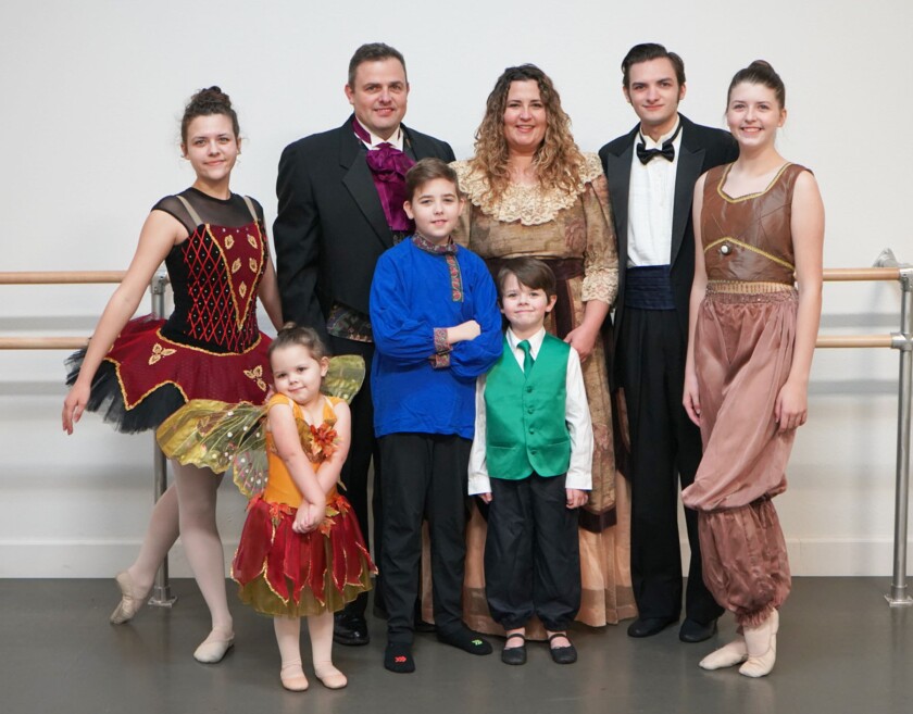 All eight members of the Schultz family will perform in Southern California Ballet’s “The Nutcracker” in Poway.