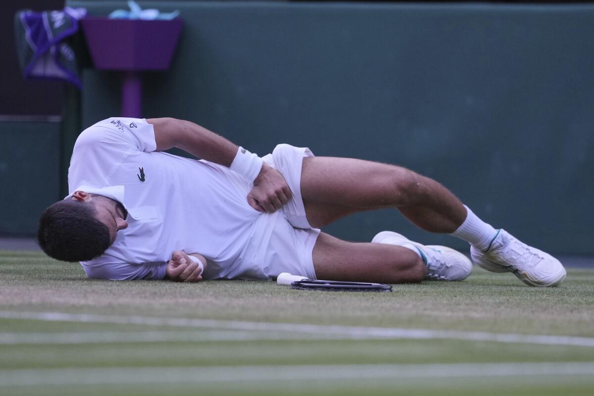 বুধবার তার জয়ের পরে উইম্বলডনের সেমি -ফাইনালে দেখা করতে জ্যানিক সিনার নোভাক জোকোভিচ বুধবার তার জয়ের পরে উইম্বলডনের সেমি -ফাইনালে দেখা করতে জ্যানিক সিনার নোভাক জোকোভিচ