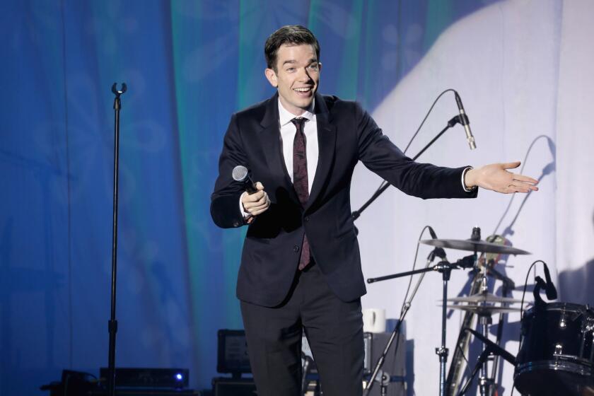 John Mulaney performs onstage at a benefit in New York City.