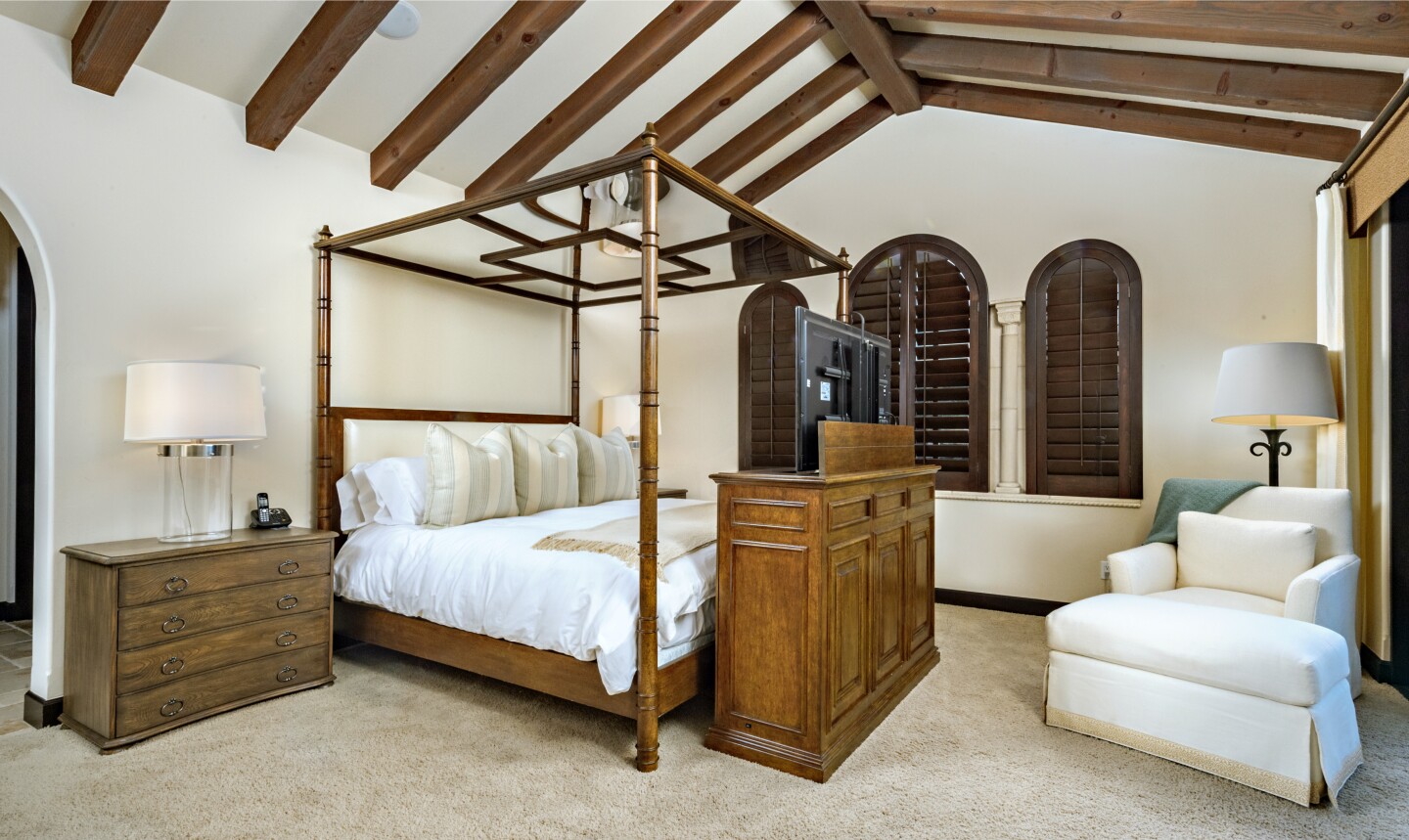 The Mediterranean villa is found in La Quinta's exclusive Madison Club community.