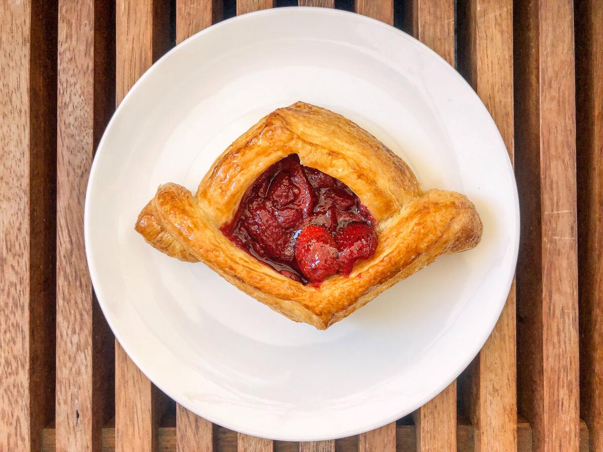 Strawberry and ricotta danish at Bon Temps